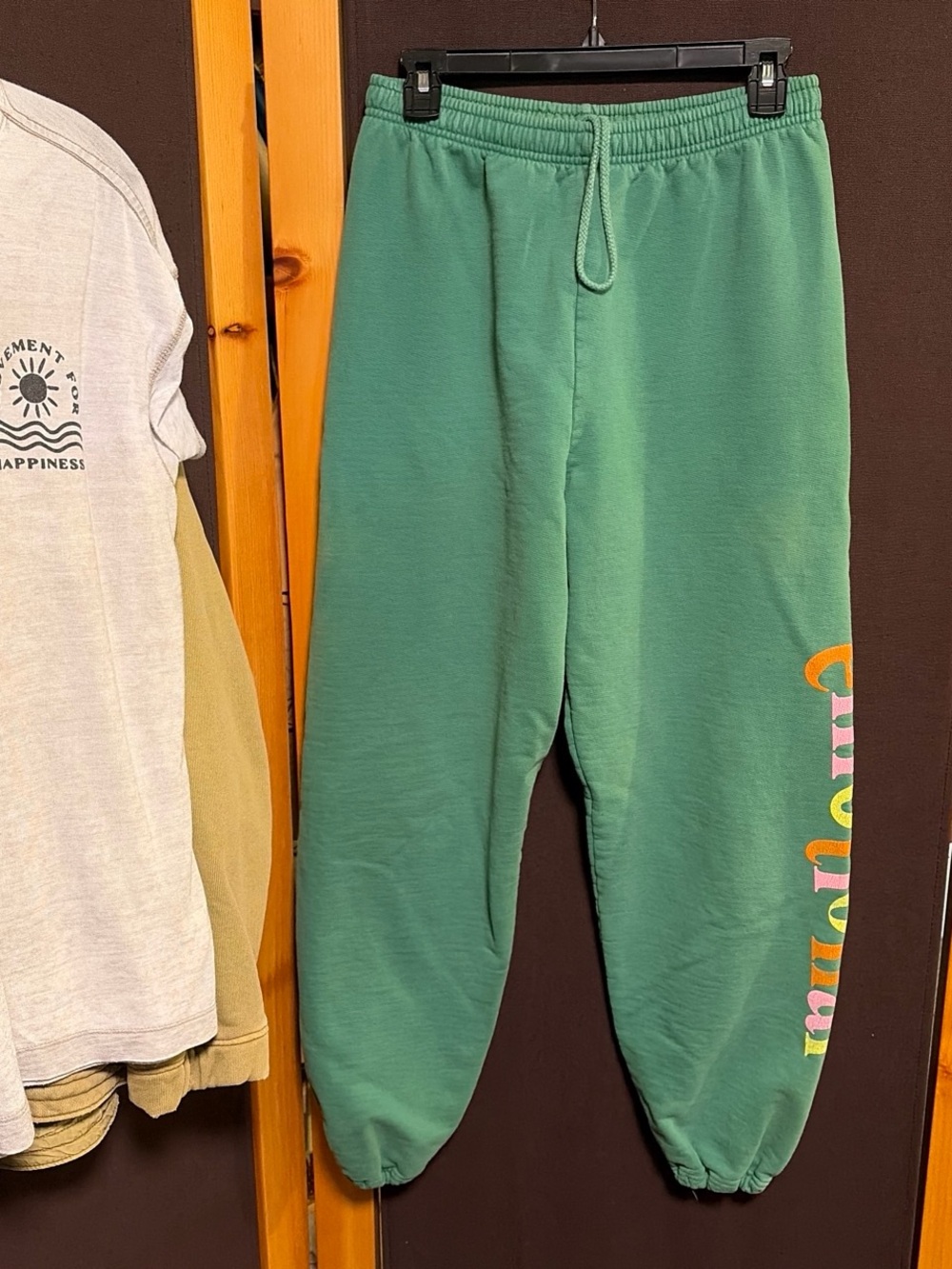 Mayfair Empathy Joggers Sweatpants Emotional Small/Medium Green